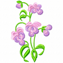 Flowers And Tree Embroidery Design 4 Flowers And Tree Embroidery Design 4